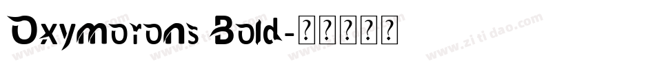 Oxymorons Bold字体转换
